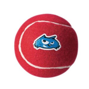 צעצוע לכלב רוגז כדור טניס בינוני צבע אדום-0