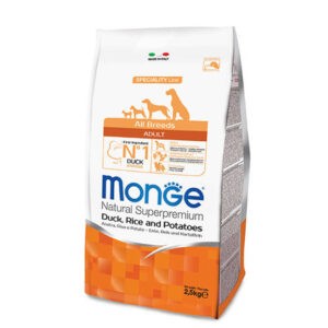 מזון לכלבים מונג' בוגר מכל הגזעים ברווז אורז ותפו"א 12 ק"ג-0